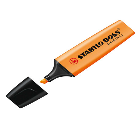 Evidenziatore Stabilo Boss Original - punta a scalpello - tratto 2 - 5 mm - arancio 54 - Stabilo