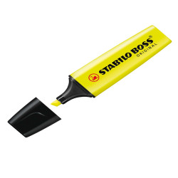 Evidenziatore Stabilo Boss Original - punta a scalpello - tratto 2 - 5 mm - giallo 24 - Stabilo