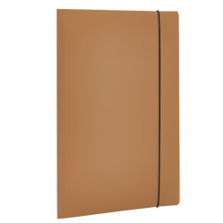 Cartella 3 lembi con elastico HOLOS - A4 - PP - marrone - Fellowes