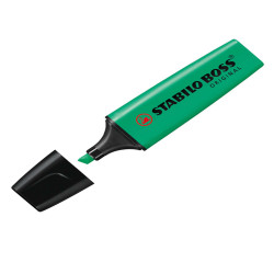 Evidenziatore Stabilo Boss Original - punta a scalpello - tratto 2 - 5 mm - turchese 51 - Stabilo