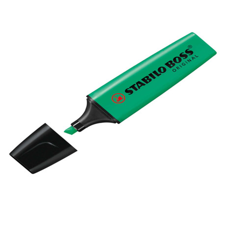 Evidenziatore Stabilo Boss Original - punta a scalpello - tratto 2 - 5 mm - turchese 51 - Stabilo