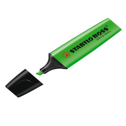 Evidenziatore Stabilo Boss Original - punta a scalpello - tratto 2 - 5 mm - verde 33 - Stabilo