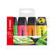 Evidenziatore Stabilo Boss Original - punta a scalpello - tratto da 2 - 5 mm - colori assortiti - Stabilo - conf. 4 pezzi