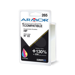 Armor - Cartuccia ink Compatibile  per Hp - C/M/Y - N°22 - 17 ml