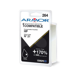 Armor - Cartuccia ink Compatibile  per Hp - Nero - N°21 - 21 ml