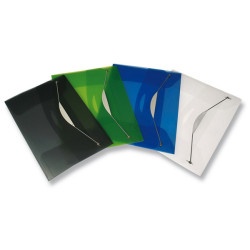 Cartella 3 lembi con elastico Swing - A4 - dorso 2 cm - PP- neutro - Fellowes