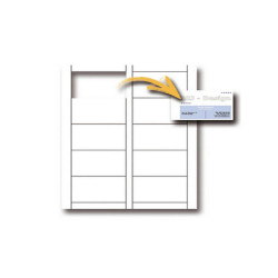 Biglietti da visita - 85 x 54 mm - 200 gr - microperforati - bianco - Decadry - conf. 15 fogli da 10 biglietti