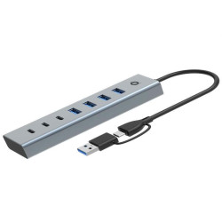 Conceptronic HUB USB 3.0 7 PORTE, 5Gbps, 3x USB-C, 4x USB-A