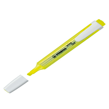 Evidenziatore Stabilo Swing Cool - punta scalpello -  tratto 1 4 mm - giallo 24 - Stabilo