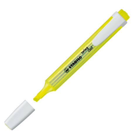 Evidenziatore Swing Cool - punta a scalpello - tratto 1 - 4 mm - giallo 24 - Stabilo