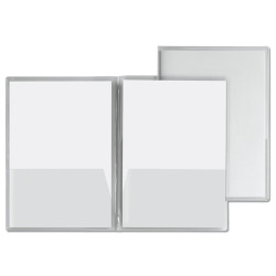 Cartella con doppia tasca Capri 69/T2 - A4 - PVC - trasparente liscio - Sei Rota - conf. 5 pezzi