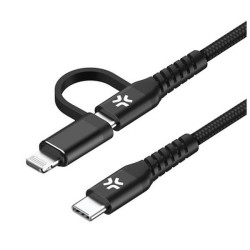 --C TO C+LIGHT CABLE 2MT BK