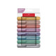 Evidenziatore Textliner 46 - punta a scalpello - tratto 1,0-3,0-5,0 mm - colori assortiti metallic - Faber-Castell - astuccio 8