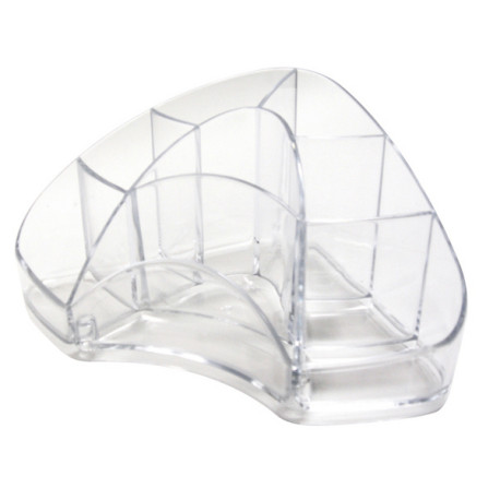 Portapenne Multipot Classic - 14 x 20 x 9 cm - trasparente - Arda