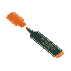 Evidenziatore Textliner 48 -  punta di 3 differenti larghezze: 5,0-3,0-1,0mm - arancio - Faber-Castell