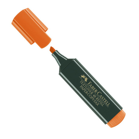 Evidenziatore Textliner 48 - punta a scalpello - tratto 1,0-3,0-5,0mm - arancio - Faber-Castell