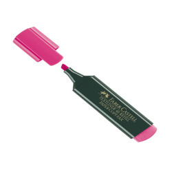 Evidenziatore Textliner 48 -  punta di 3 differenti larghezze: 5,0-3,0-1,0mm - fucsia - Faber-Castell