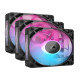 Corsair Starter Kit tre ventole PWM da 120 mm iCUE LINK RX120 RGB