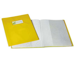 COVER MAXI LF A4 (210X297 MM) - PVC LACCATO CON PORTA ETICHETTA GIALLO