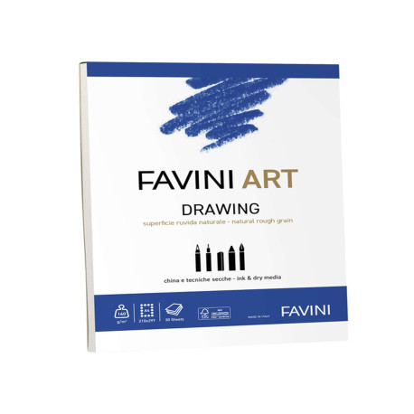 Album collato Drawing - A4 - 140 gr - 30 fogli  - Favini Art