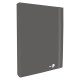 Cartella progetto con elastico - 25 x 34 cm - dorso 3 cm - grigio scuro - BM
