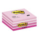Cubi Post-it Pastello 2028-P - - colore rosa pastello rosa corallo rosa neon rosa ultra bianco (x3) 76x76 mm Fg. 450 (Conf. 1)