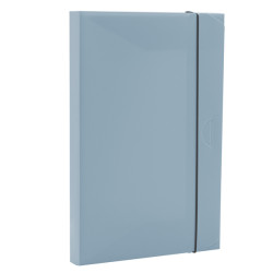 Cartella progetto con elastico HOLOS - 34,5 x 23,5 cm - dorso 3 cm - azzurro - Fellowes
