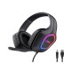 Cuffie e Auricolari - GXT 416 ZIROX CUFFIE GAMING LEGGERE CON ILLUMINAZIONE LED - NERO