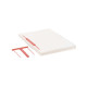 Fastener Capiclass 1 - passo 80 mm - rosso - Favorit - conf. 50 pezzi
