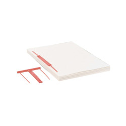 Fastener Capiclass 1 - passo 80 mm - rosso - Favorit - conf. 50 pezzi
