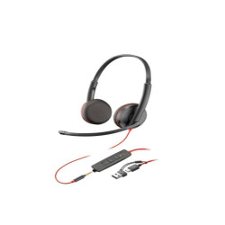 Cuffie e Auricolari - Poly Blackwire 3225 USB-CA + AUX 3,5 mm