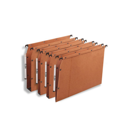Cartella sospesa - armadio Ultimate - interasse 33 cm - fondo U 30 mm - 32,5x27,5 cm - avana - Elba