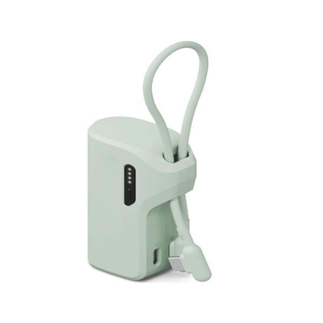 Cygnett Battery bank Thumboost 5K Powerbank con cavo integrato (menta)