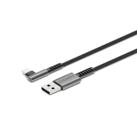 Cygnett Cavo Corazzato ad angolo retto da Lightning a Usb-A 2.0 1m nero