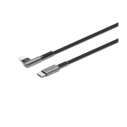 Cygnett Cavo Corazzato ad angolo retto da Lightning a Usb-C 2.0 1m nero