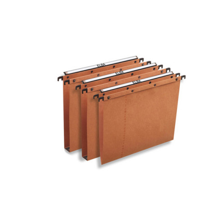 Cartella sospesa - cassetto Ultimate - interasse 39 cm - fondo V - legale 37,2x25 cm - avana - Elba