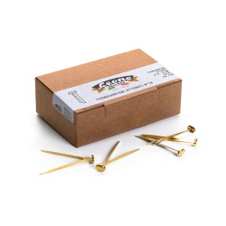 Fermacampioni ottonati - n. 10 - 5 cm - Leone - conf. 100 pezzi
