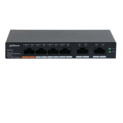Dahua Switch Gigabit desktop gestito da cloud a 6 porte con 4 porte PoE