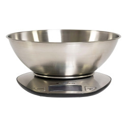 Bilancia da cucina Graal - con ciotola - peso massimo 5 kg - acciaio - Melchioni family