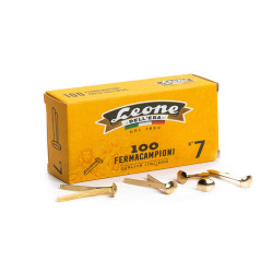 Fermacampioni ottonati - n. 7 - 3,1 cm - Leone - conf. 100 pezzi