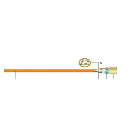 Datwyler CAVO UUTP CAT.6 CCA ARANCIO 500M