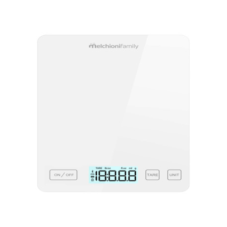 Bilancia da cucina Smarty - con connessione wi-fi - peso massimo 5 kg -  bianco - Melchioni family