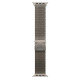Apple Loop in maglia milanese in titanio naturale (49 mm) - Large
