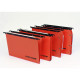 Cartella sospesa Cartesio Plus - armadio - interasse 33 cm - fondo V - 33 x 28 cm -  arancio - Bertesi