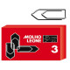 Fermagli zincati - n. 3 - 2,9 cm - Molho Leone - conf. 100 pezzi