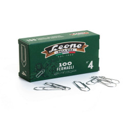 Fermagli zincati - n. 4 - 3,2 cm - Leone - conf. 100 pezzi