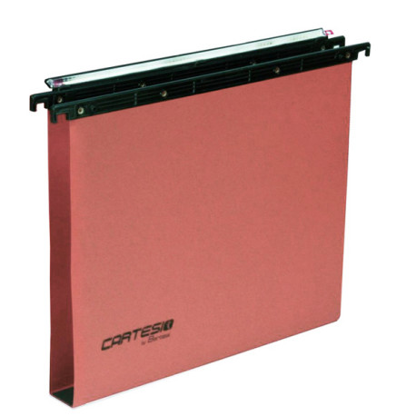 Cartella sospesa Cartesio Plus - cassetto - interasse 33 cm - fondo U - 31,3 x 25 cm - arancio - Bertesi
