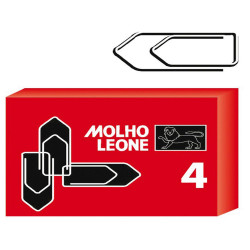 Fermagli zincati - n. 4 - 3,2 cm - Molho Leone - conf. 100 pezzi