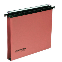 Cartella sospesa Cartesio Plus - cassetto - interasse 39 cm - fondo U - 37 x 25 cm -  arancio - Bertesi