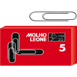 Fermagli zincati - n. 5 - 5 cm - Molho Leone - conf. 100 pezzi